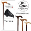 عصای دست ساز ترزا طرح کمپانی CAVAGNINI ایتالیا رنگ مشکی